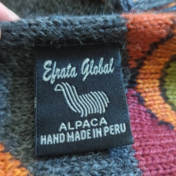 Gorgeous Peruvian Alpaca Scarf, Unisex, Like New, 8x66